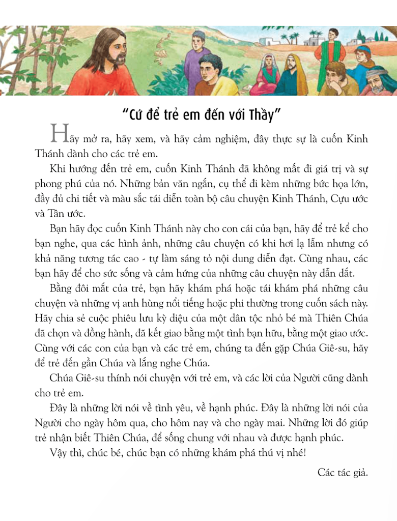 Kinh Thánh Cho Thiếu Nhi Cựu Ước Và Tân Ước