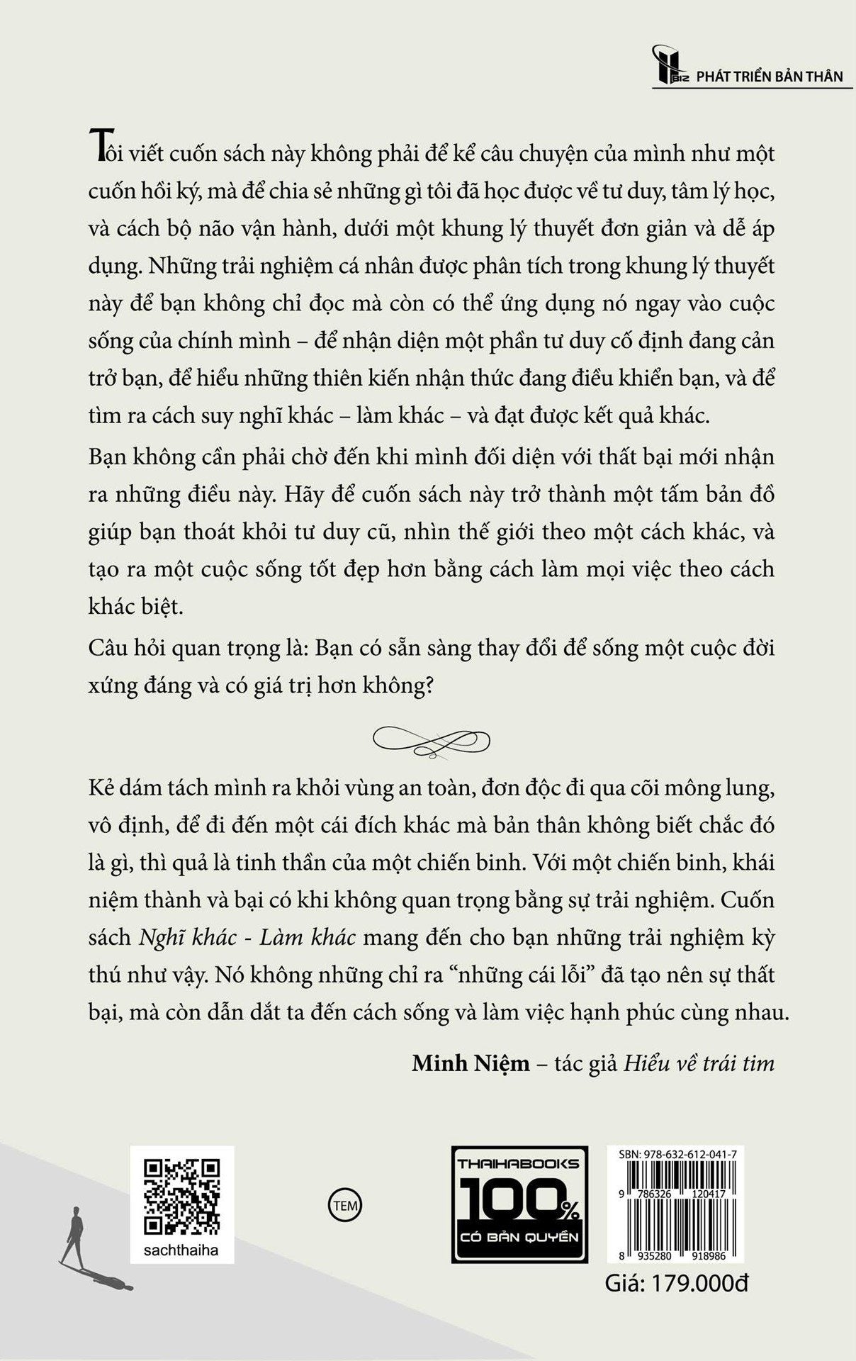 Nghĩ Khác Làm Khác - Bí Quyết Thay Đổi Tư Duy