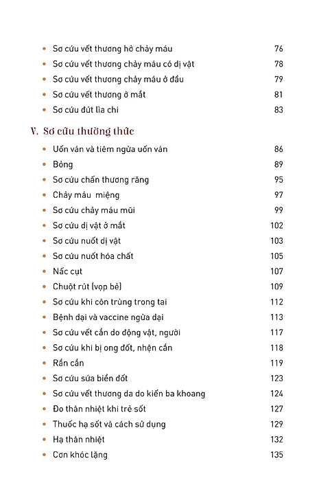 Sơ Cứu Nhanh - Cẩm Nang Cho Mọi Gia Đình
