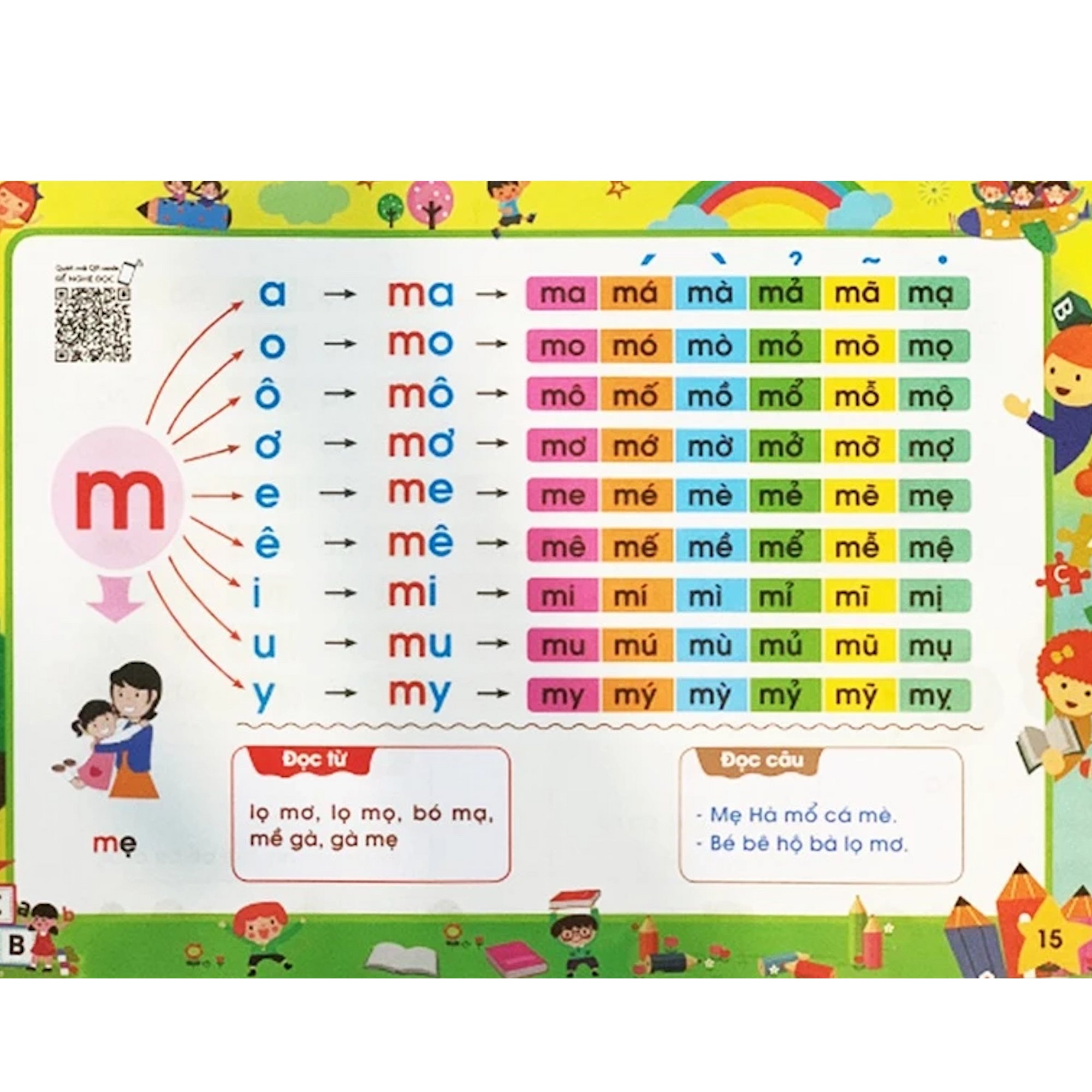 Tập Đánh Vần Tiếng Việt Theo Sơ Đồ Tư Duy (4-6 Tuổi)