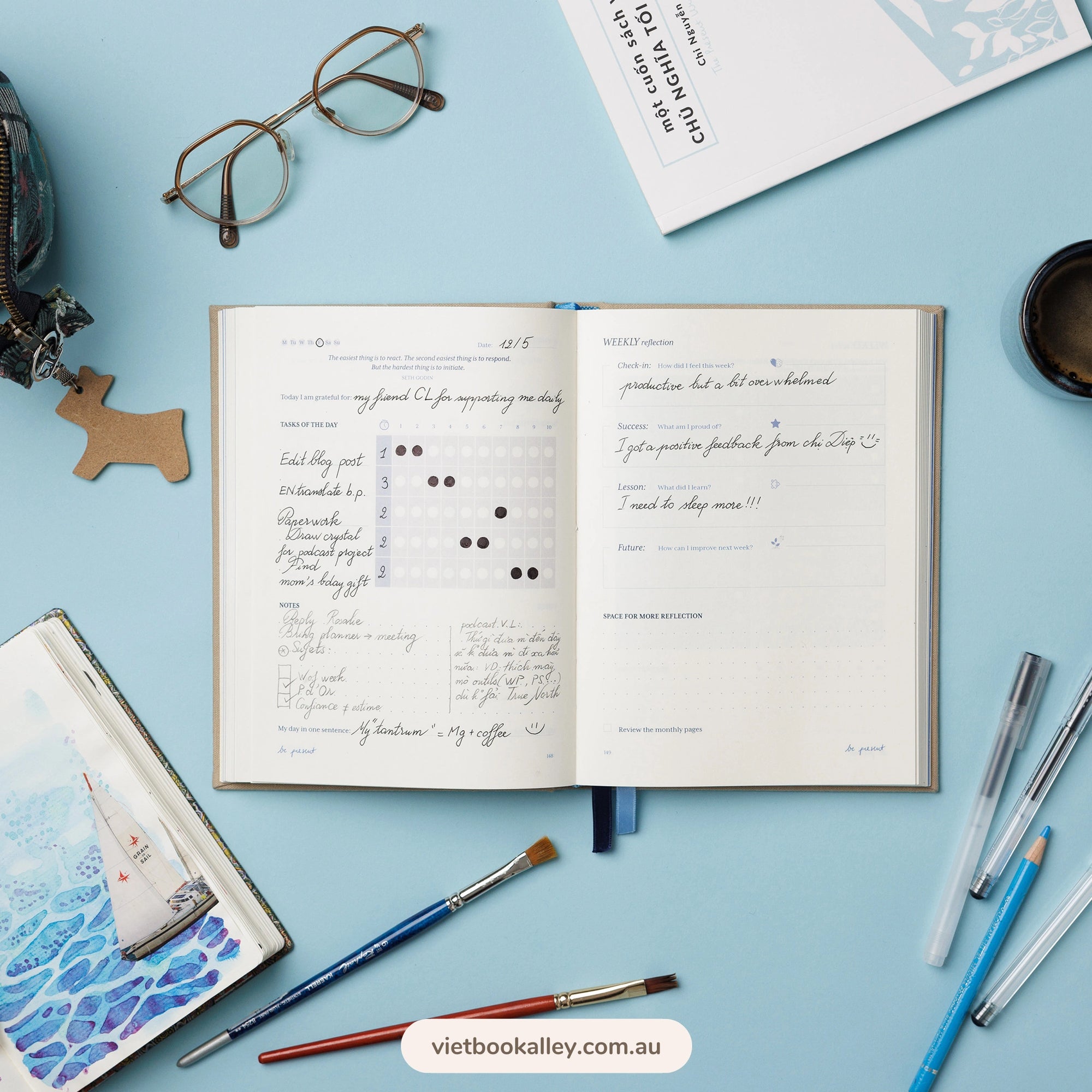 Combo The Present Day Planner & Một Cuốn Sách Về Chủ Nghĩa Tối Giản