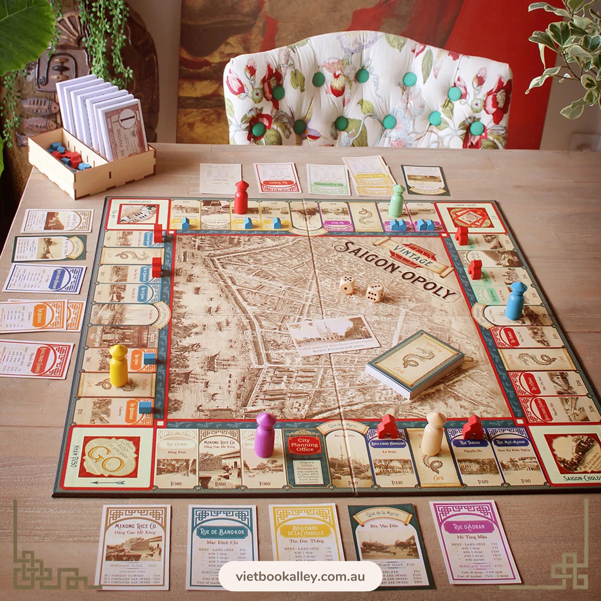 Vintage Saigon Opoly (Board game)