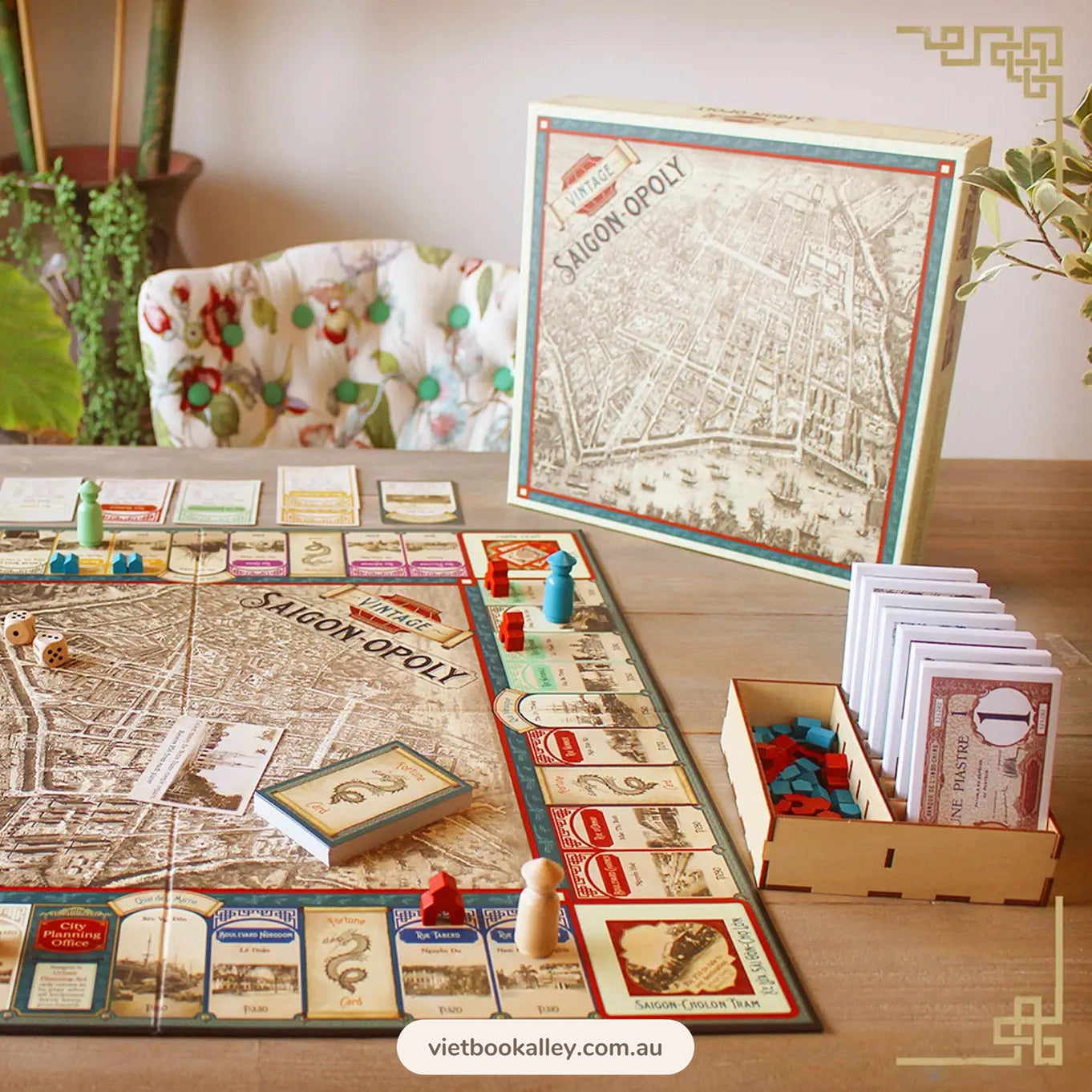 Vintage Saigon Opoly (Board game)