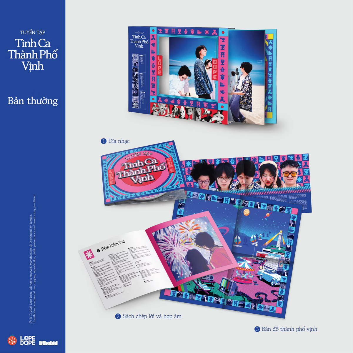 [PRE-ORDER] Lope Dope - Tuyển Tập Tình Ca Thành Phố Vịnh (CD Digipak)