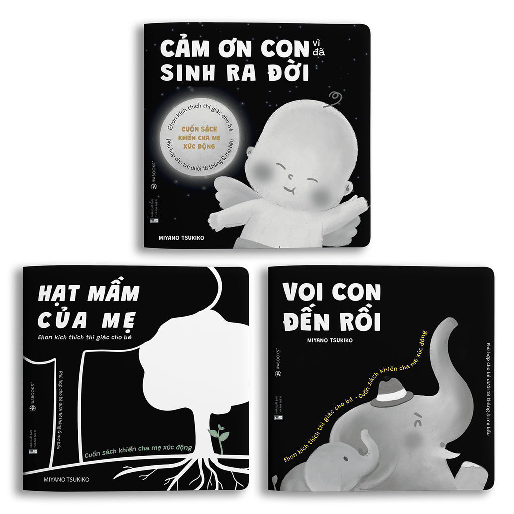 Ehon - Cảm Ơn Con (Bộ 3 cuốn, 0-18 tháng)