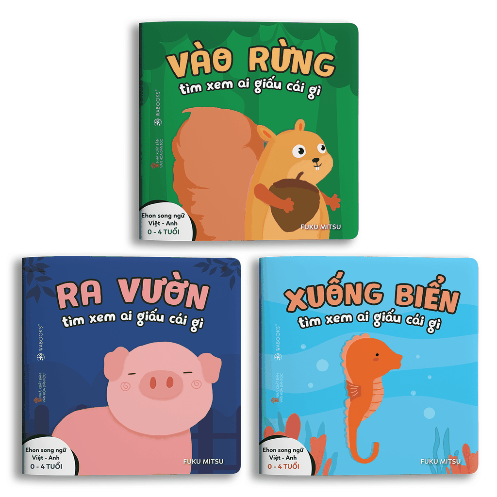 [PRE-ORDER] Ehon - Ai Giấu Cái Gì (Bộ 3 cuốn, 0-4 tuổi)