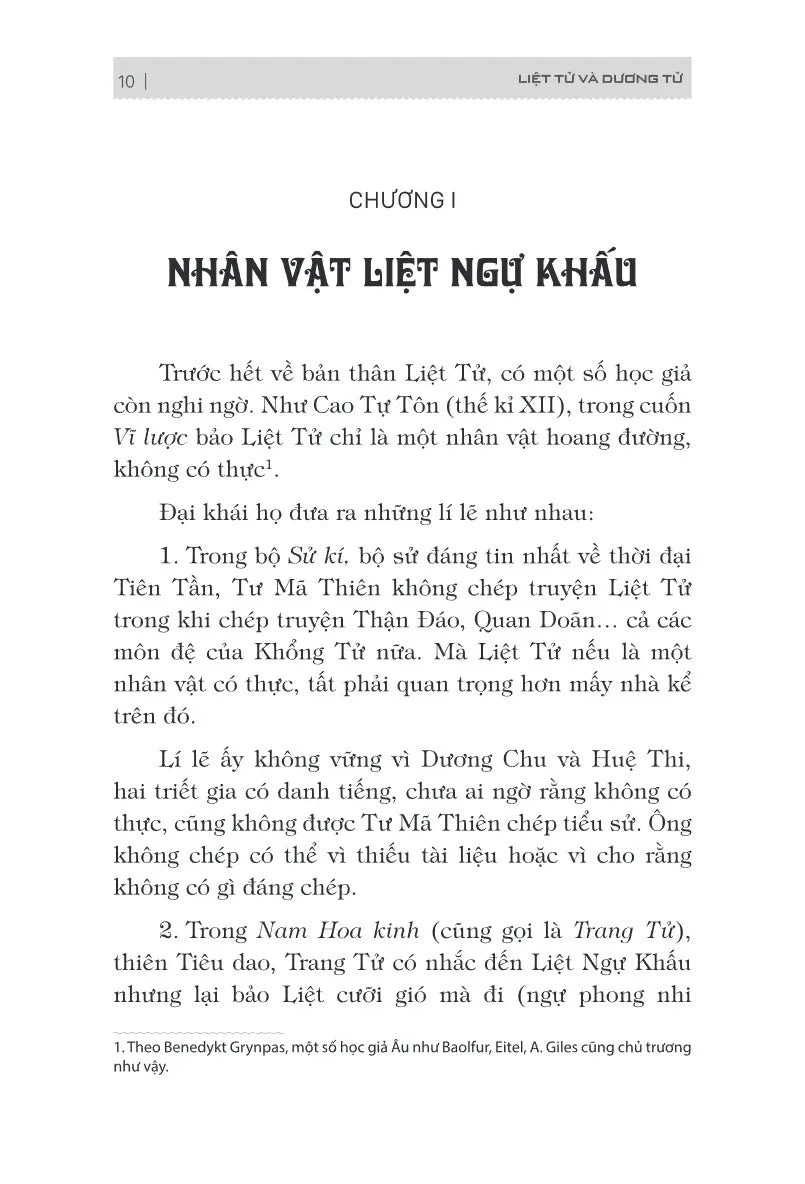 [PRE-ORDER] Bách Gia Tranh Minh - Liệt Tử Dương Tử (Nguyễn Hiến Lê)