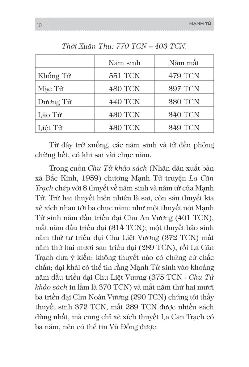 [PRE-ORDER] Bách Gia Tranh Minh - Mạnh Tử (Nguyễn Hiến Lê)