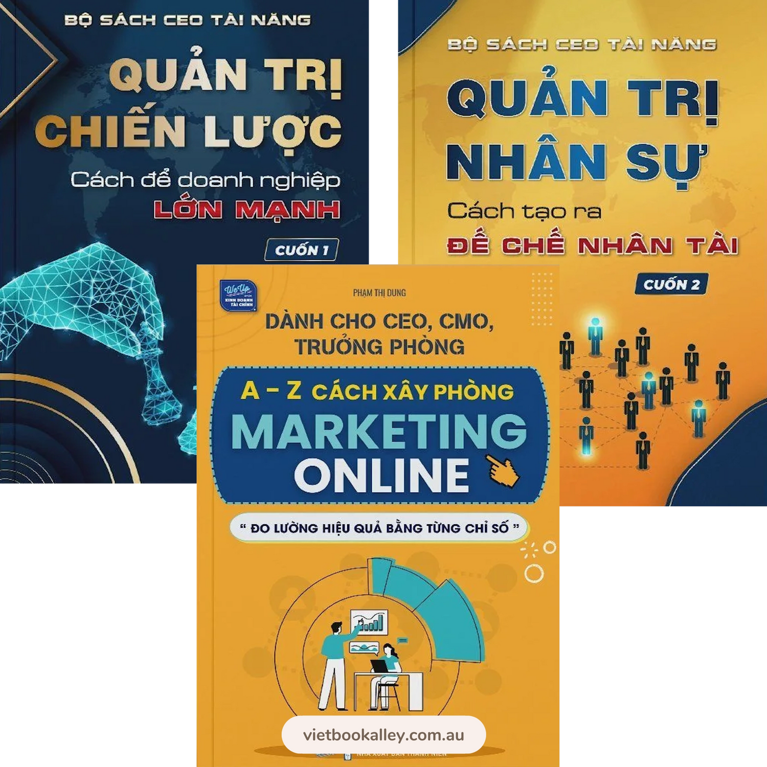 [PRE-ORDER] Combo cho CEO, CMO: Cách xây phòng Marketing online, Quản trị nhân sự & Quản trị chiến lược