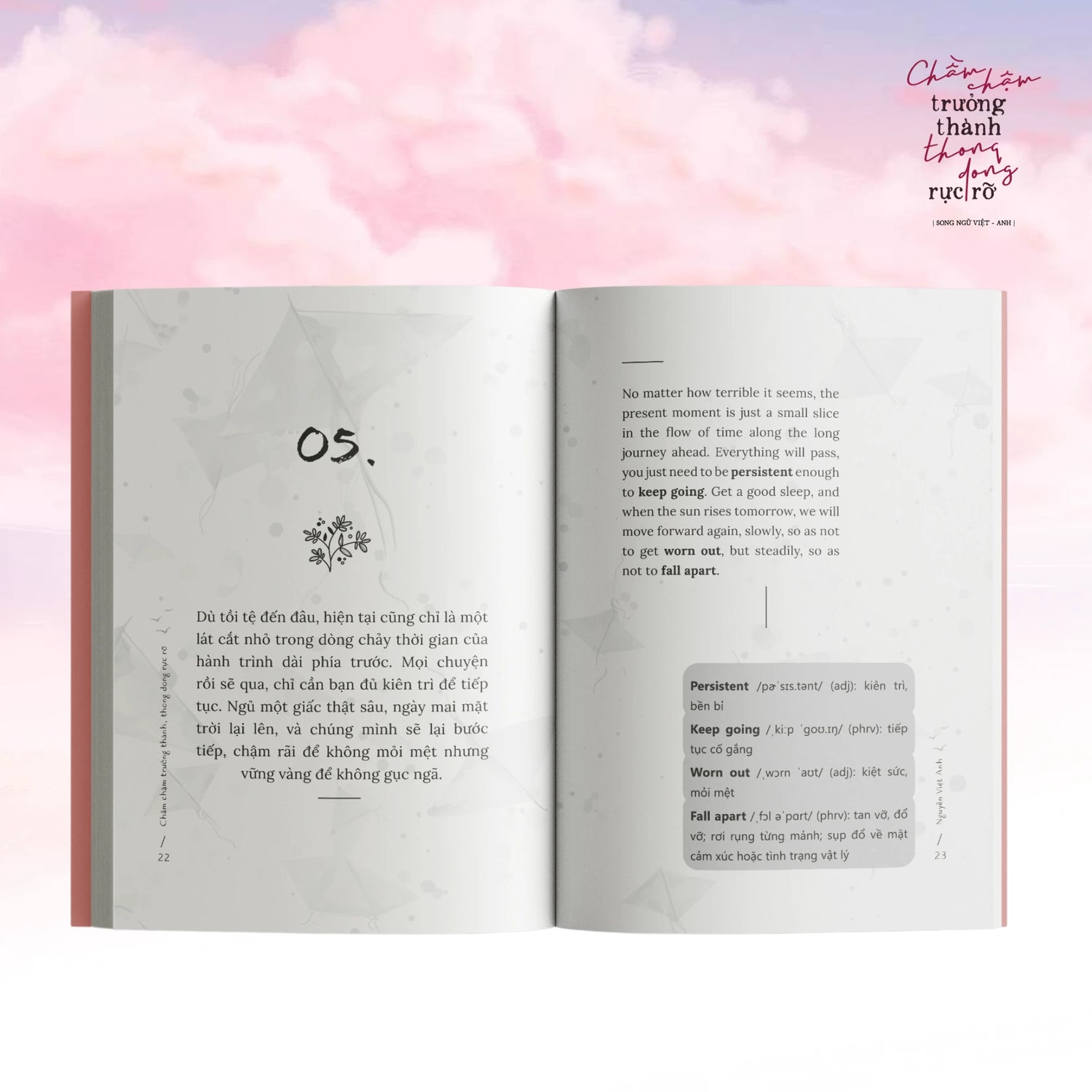 [PRE-ORDER] Chầm Chậm Trưởng Thành Thong Dong Rực Rỡ (Song Ngữ)