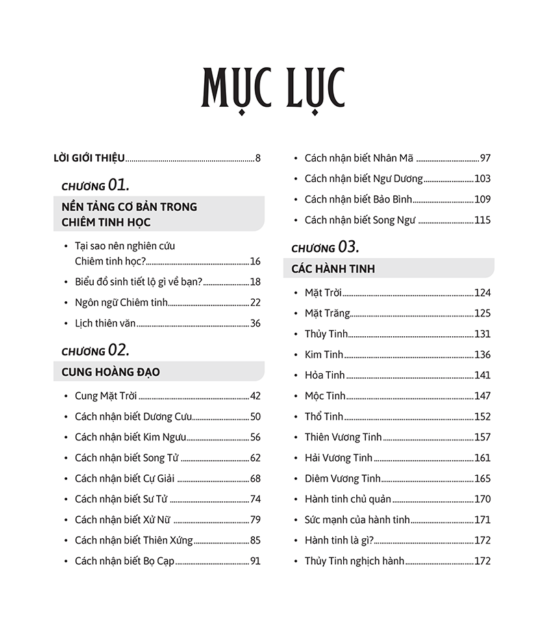 Chiêm Tinh Học Cơ Bản