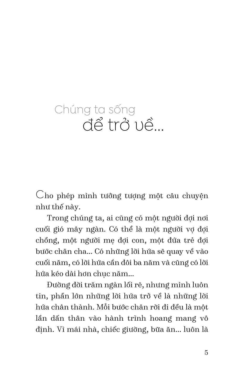 [PRE-ORDER] Chúng Ta Sống Để Trở Về