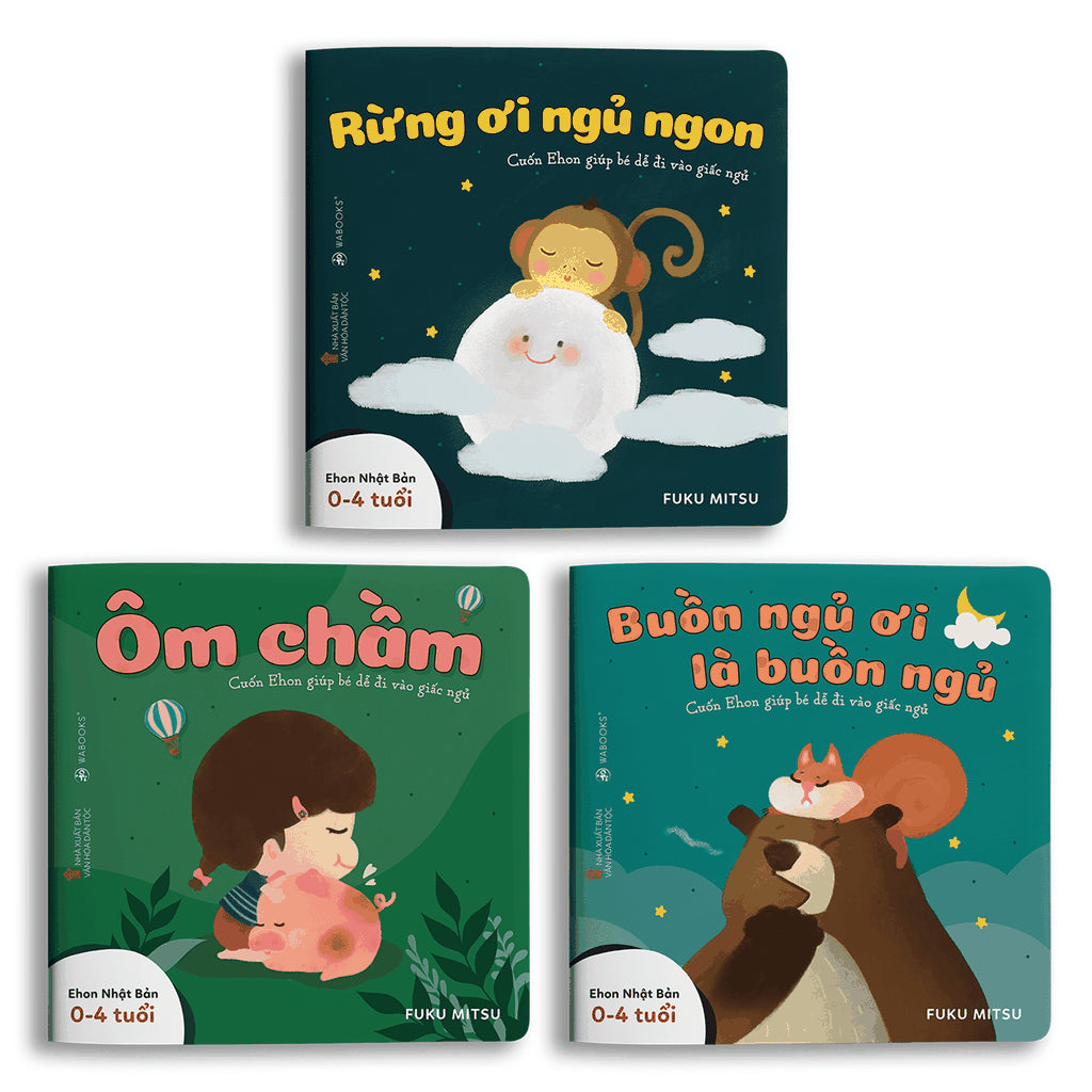Ehon - Buồn Ngủ (Bộ 3 cuốn 0-4 tuổi)