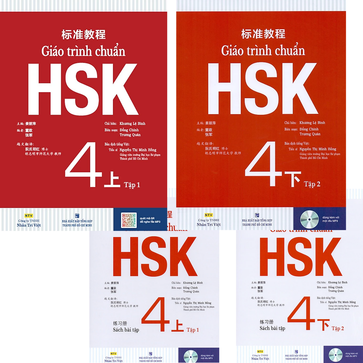 Giáo Trình Chuẩn HSK 4 (4 cuốn bài học & bài tập)