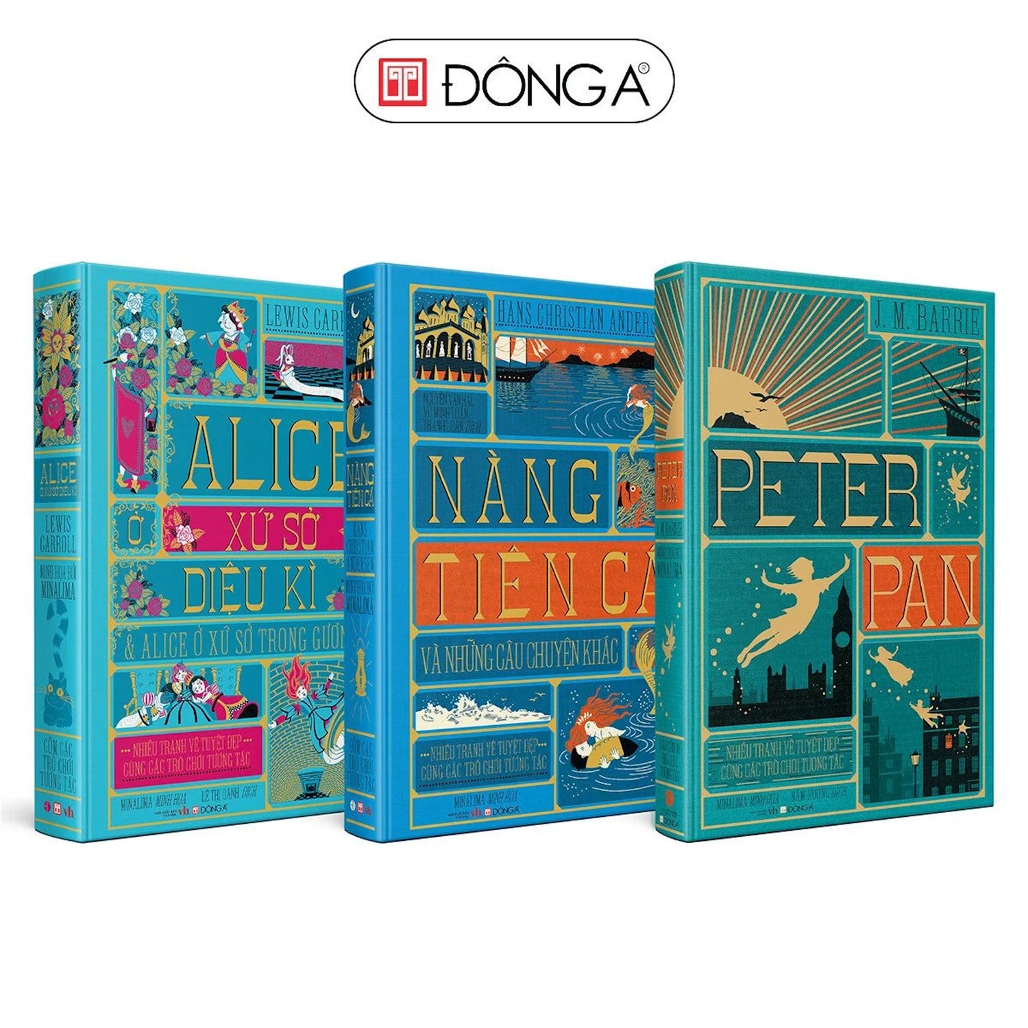 [PRE-ORDER] Boxset kinh điển thiếu nhi (Peter Pan, Alice ở xứ sở diệu kì và Alice ở xứ sở trong gương, Nàng tiên cá)