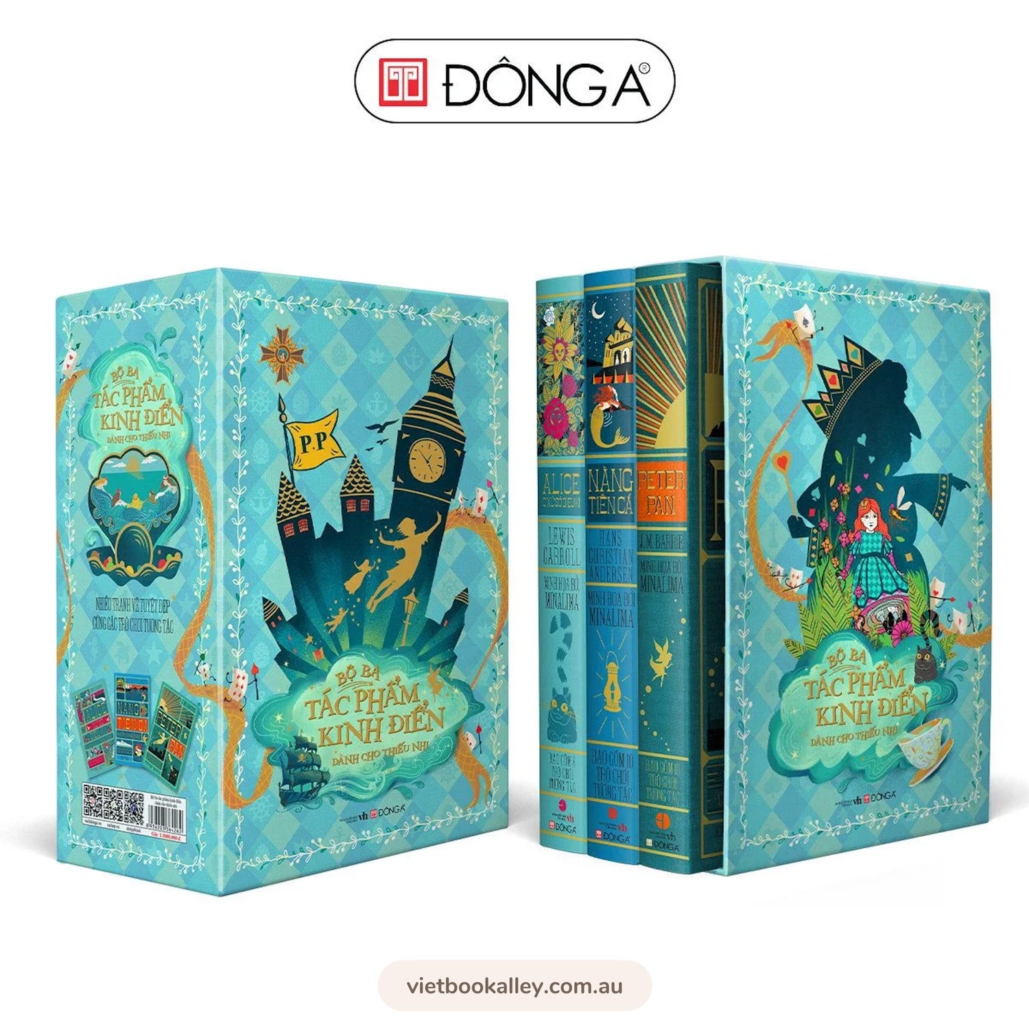 [PRE-ORDER] Boxset kinh điển thiếu nhi (Peter Pan, Alice ở xứ sở diệu kì và Alice ở xứ sở trong gương, Nàng tiên cá)