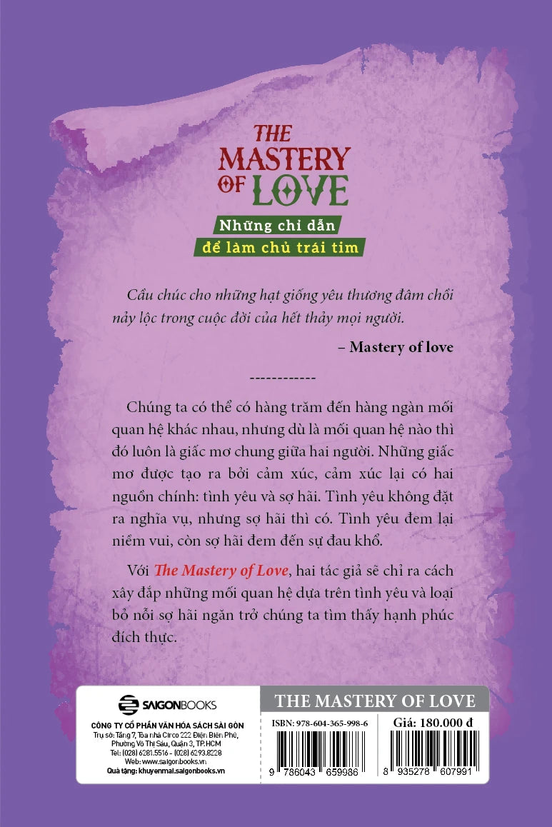 [PRE-ORDER] The Mastery Of Love - Những Chỉ Dẫn Để Làm Chủ Trái Tim