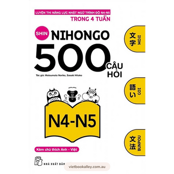 500 Câu Hỏi Luyện Thi Năng Lực Nhật Ngữ - N4-N5 