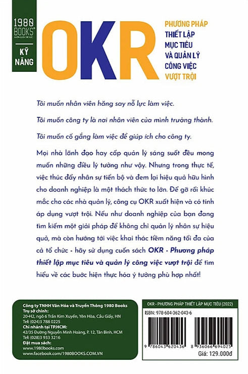 OKR - Phương Pháp Thiết Lập Mục Tiêu Và Quản Lý Công Việc Vượt Trội