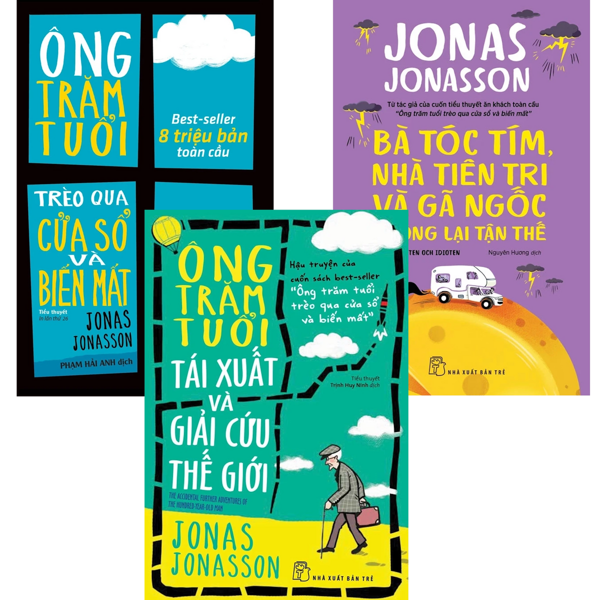 [PRE-ORDER] Combo Ông Trăm Tuổi Trèo Qua Cửa Số & Bà Tóc Tím