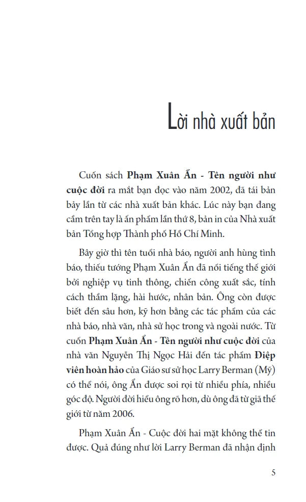 [PRE-ORDER] Phạm Xuân Ẩn - Tên Người Như Cuộc Đời