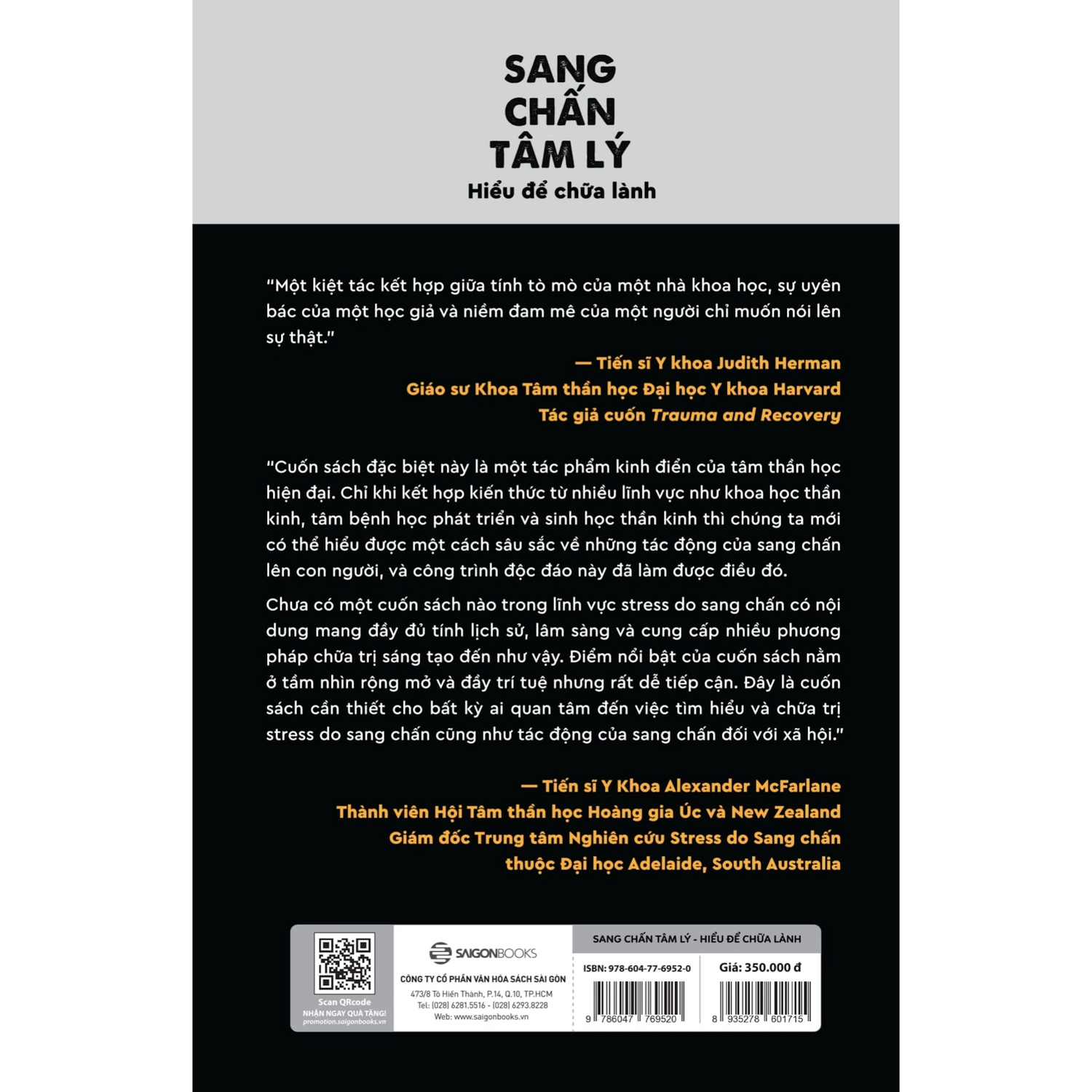 [PRE-ORDER] Sang Chấn Tâm Lý - Hiểu Để Chữa Lành