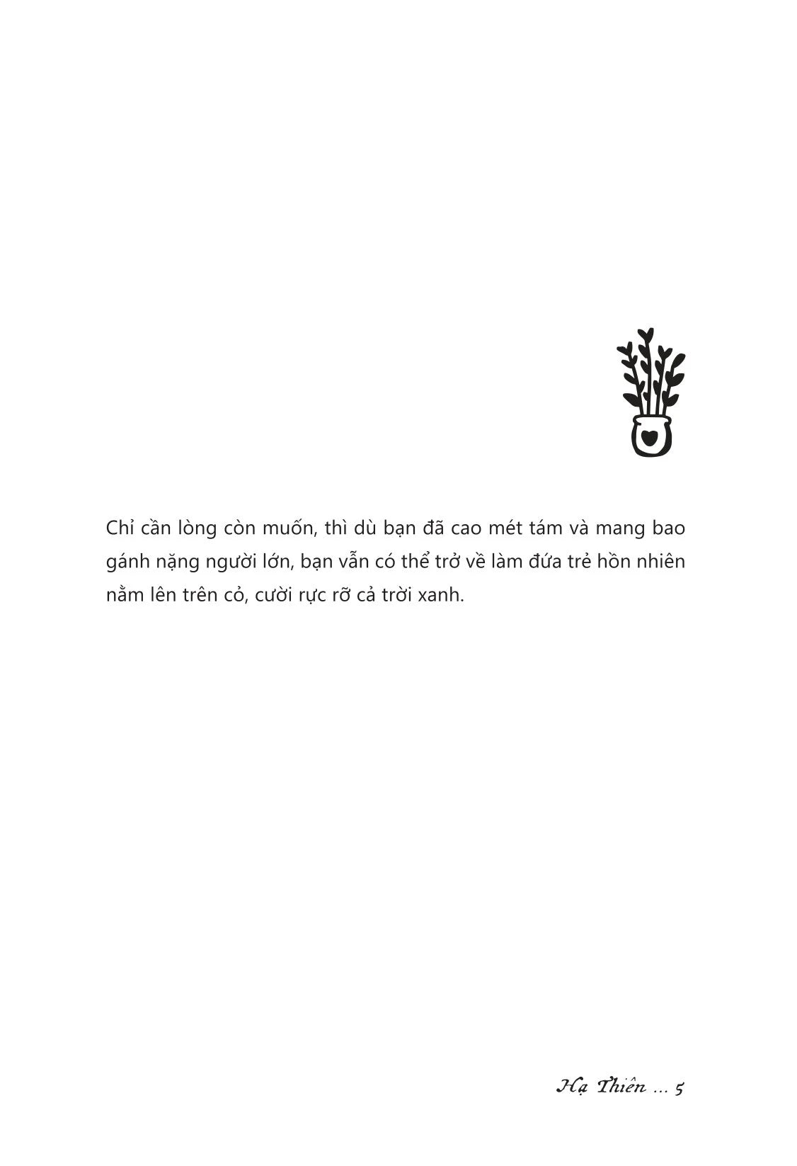 Sống Như Người Lớn, Sống Như Trẻ Thơ