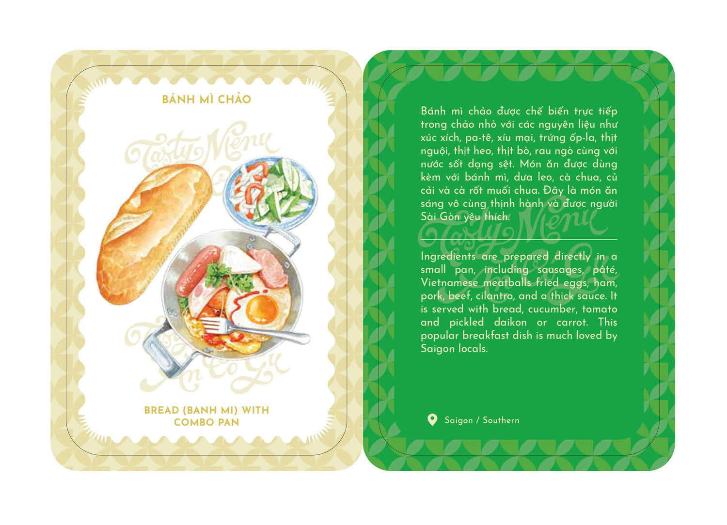 Bộ thẻ Tasty Menu Ăn Có Gu (Vietnamese & English)