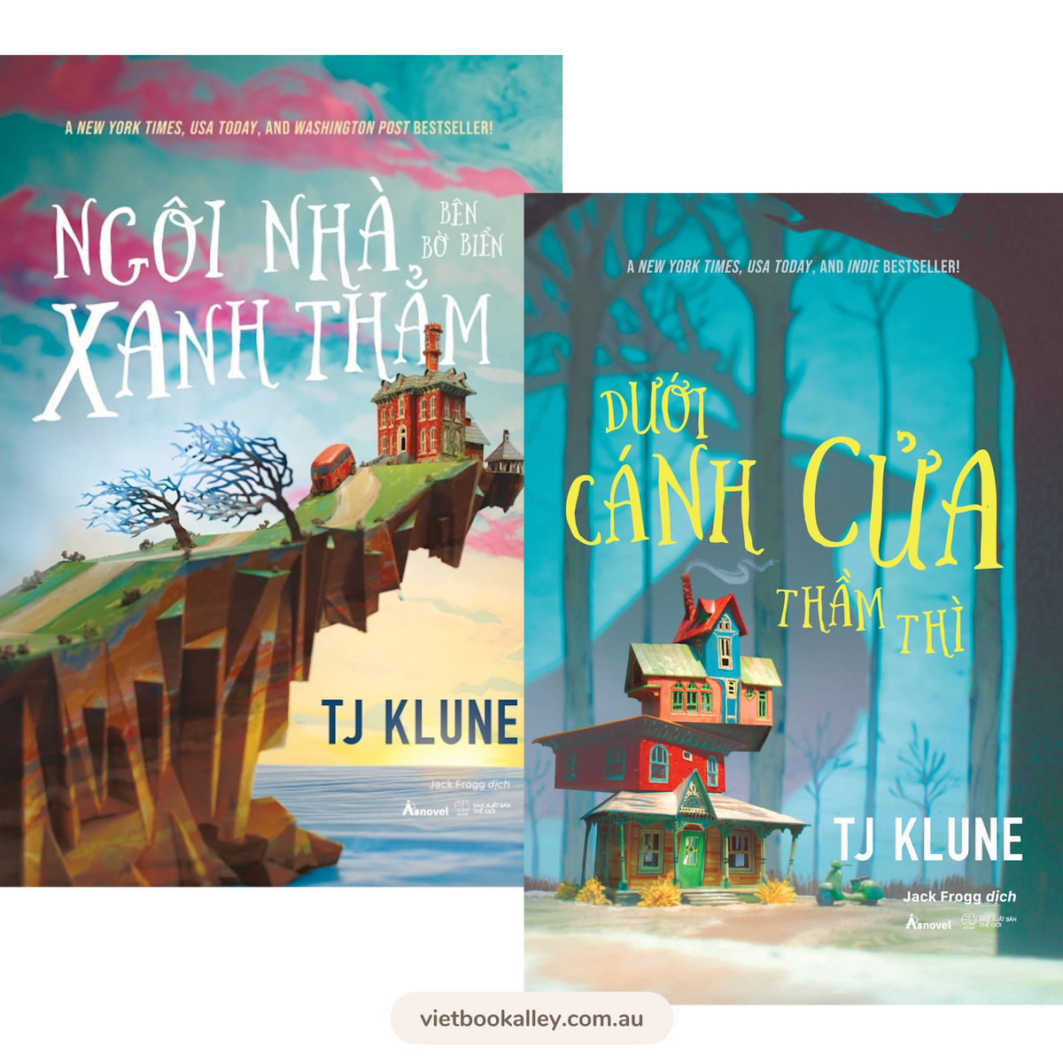 Combo TJ Klune - Ngôi Nhà Bên Bờ Biển Xanh Thẳm & Dưới Cánh Cửa Thầm Thì