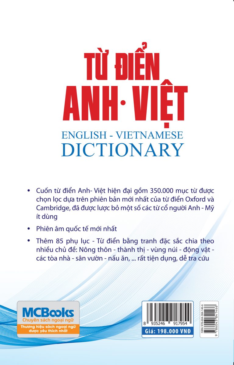 [PRE-ORDER] Từ điển Anh Việt - English Vietnamese Dictionary (350,000 từ words)