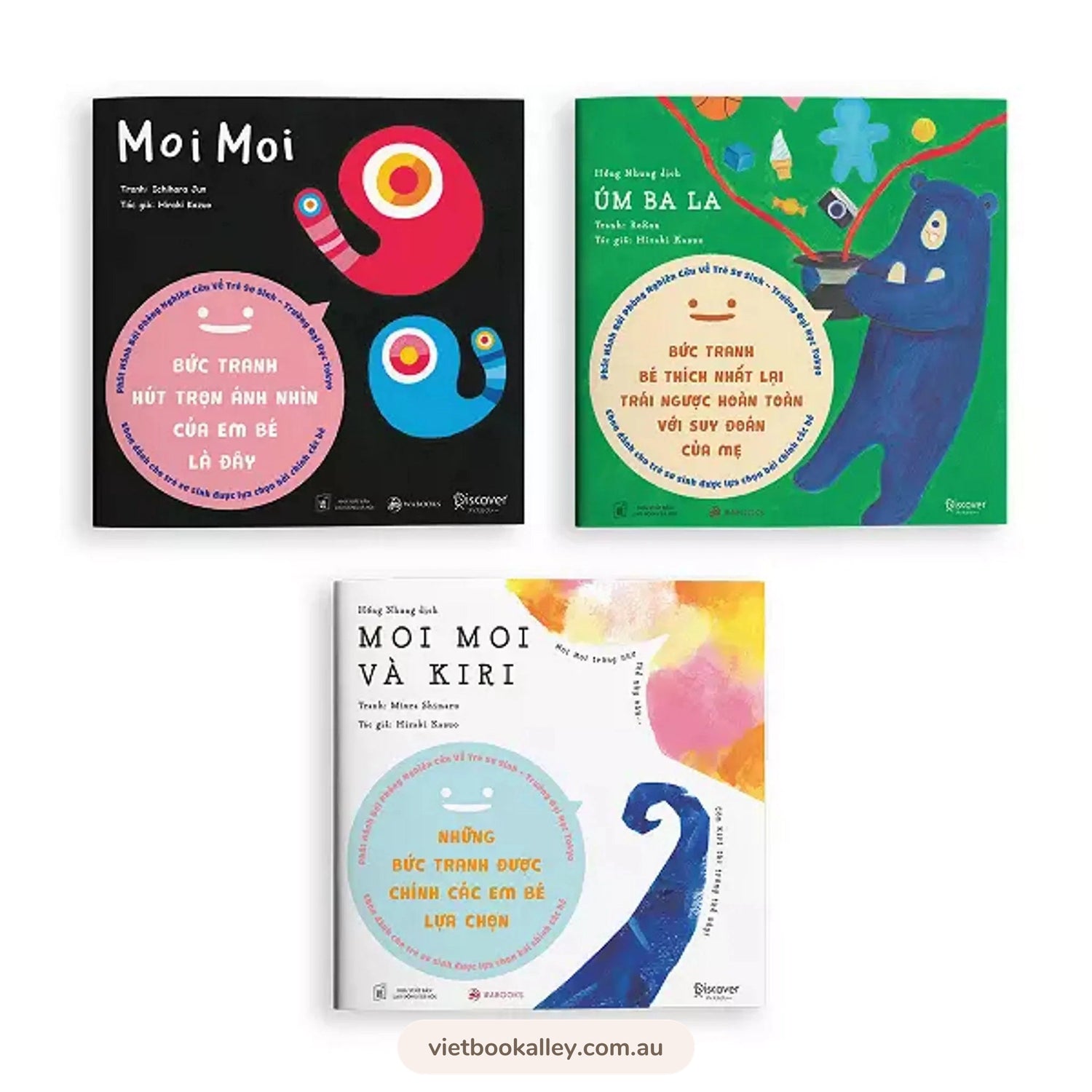 Ehon - Moi Moi và những người bạn (bộ 3 cuốn)