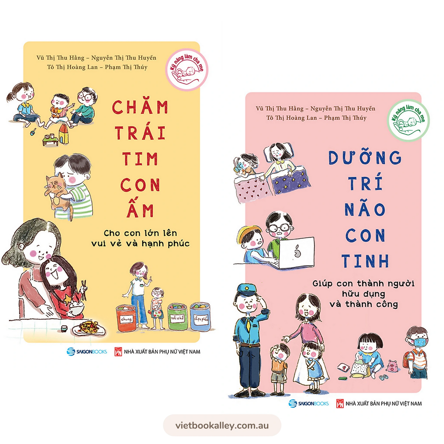 [PRE-ORDER] Chăm Trái Tim Con Ấm & Dưỡng Trí Não Con Tinh (bộ 2 cuốn)
